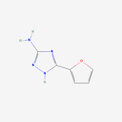3-(2-Furyl)-1H-1,2,4-triazol-5-amine (CAS: 3663-61-4) - Chemical Structure and Molecular Formula 