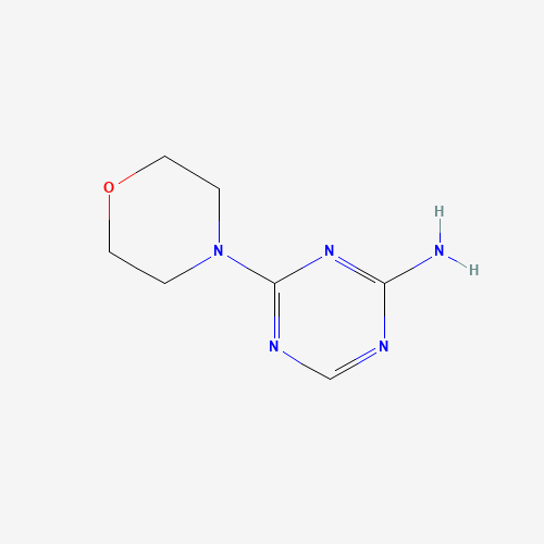 4-Morpholin-4-yl-1,3,5-triazin-2-amine (CAS: 2045-25-2) - Chemical Structure and Molecular Formula 