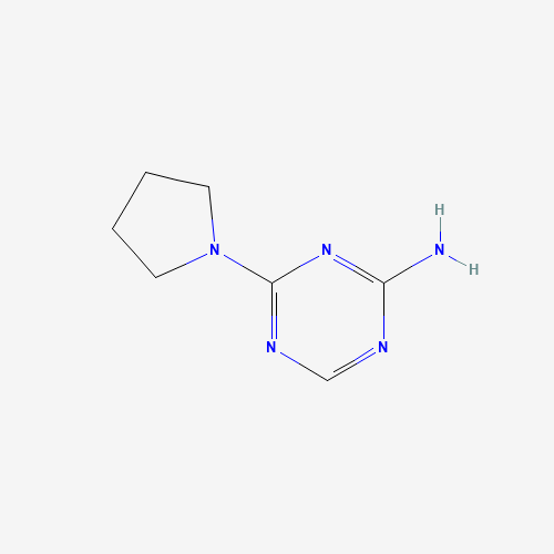 4-Pyrrolidin-1-yl-1,3,5-triazin-2-amine (CAS: 940980-96-1) - Chemical Structure and Molecular Formula 