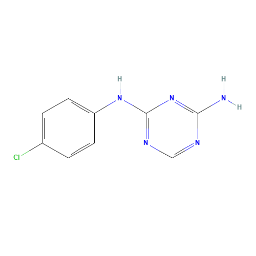 N-(4-Chlorophenyl)-1,3,5-triazine-2,4-diamine (CAS: 500-42-5) - Related Chemical Product