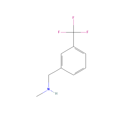 N-Methyl-1-[3-(trifluoromethyl)phenyl]methanamine hydrochloride (CAS: 90390-07-1) - Chemical Structure and Molecular Formula 