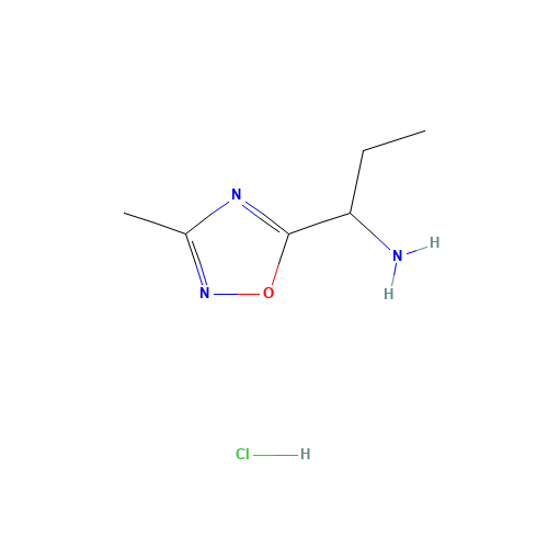 [1-(3-Methyl-1,2,4-oxadiazol-5-yl)propyl]amine hydrochloride (CAS: 1018475-23-4) - Related Chemical Product