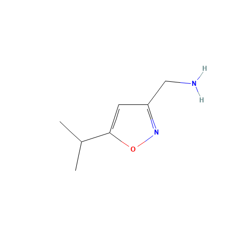[(5-Isopropylisoxazol-3-yl)methyl]amine hydrochloride (CAS: 154016-49-6) - Chemical Structure and Molecular Formula 