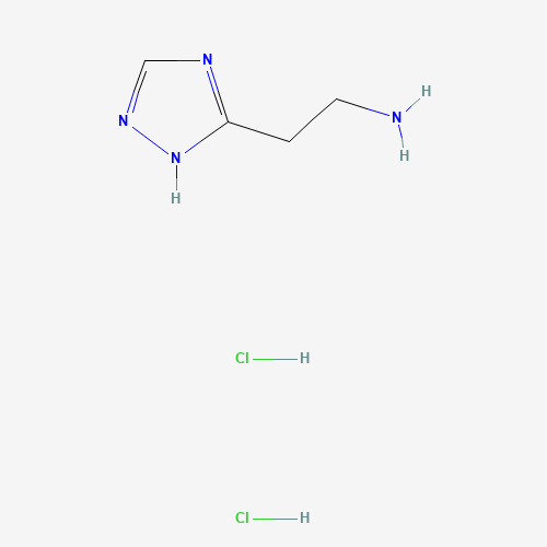 [2-(1H-1,2,4-Triazol-5-yl)ethyl]amine dihydrochloride (CAS: 7730-79-2) - Chemical Structure and Molecular Formula 