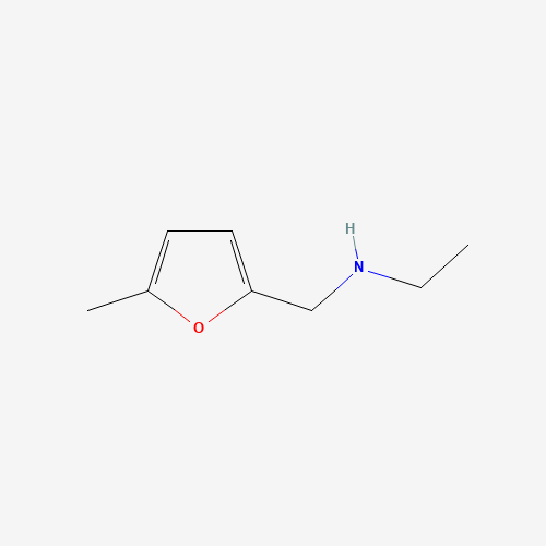 N-[(5-Methyl-2-furyl)methyl]ethanamine hydrochloride (CAS: 175915-12-5) - Chemical Structure and Molecular Formula 