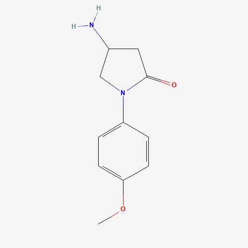 4-Amino-1-(4-methoxyphenyl)pyrrolidin-2-one hydrochloride (CAS: 1011357-93-9) - Chemical Structure and Molecular Formula 