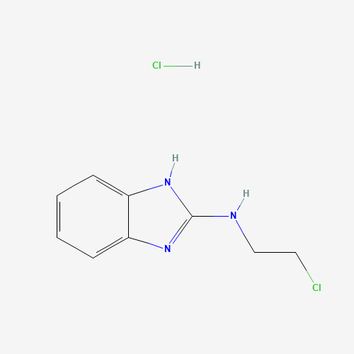 N-(2-Chloroethyl)-1H-benzimidazol-2-amine hydrochloride (CAS: 84797-54-6) - Chemical Structure and Molecular Formula 