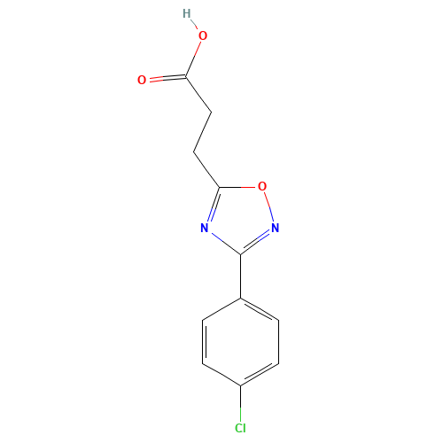 3-[3-(4-Chlorophenyl)-1,2,4-oxadiazol-5-yl]-propanoic acid (CAS: 30149-93-0) - Related Chemical Product