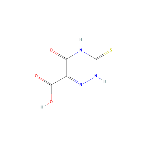 3-Mercapto-5-oxo-4,5-dihydro-1,2,4-triazine-6-carboxylic acid (CAS: 7338-75-2) - Related Chemical Product