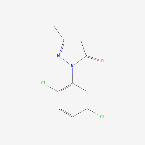 2-(2,5-Dichlorophenyl)-5-methyl-2,4-dihydro-3H-pyrazol-3-one (CAS: 13102-34-6) - Chemical Structure and Molecular Formula 