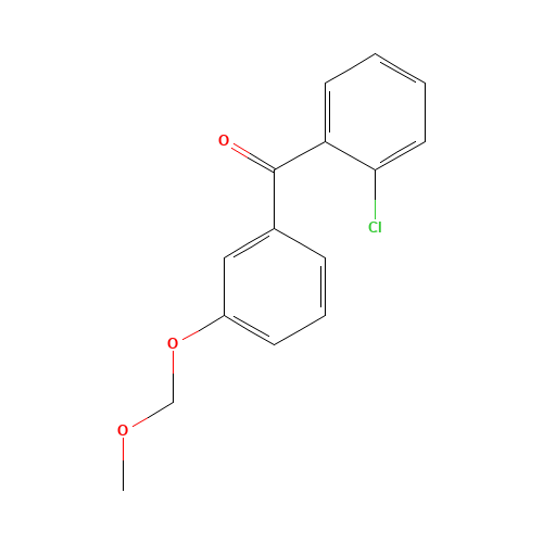 (2-Chlorophenyl)[3-(methoxymethoxy)phenyl]-methanone (CAS: 938458-60-7) - Chemical Structure and Molecular Formula 
