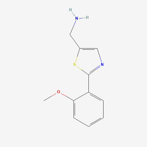 {[2-(2-Methoxyphenyl)-1,3-thiazol-5-yl]-methyl}amine (CAS: 915921-26-5) - Related Chemical Product