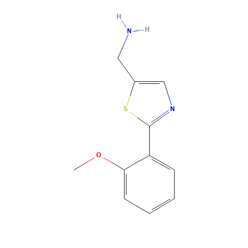 {[2-(2-Methoxyphenyl)-1,3-thiazol-5-yl]-methyl}amine (CAS: 915921-26-5) - Related Chemical Product