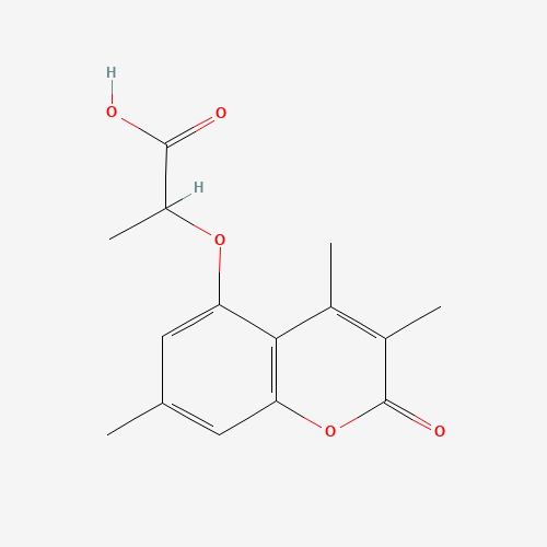 2-[(3,4,7-Trimethyl-2-oxo-2H-chromen-5-yl)oxy]-propanoic acid (CAS: 853892-40-7) - Related Chemical Product