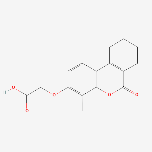 [(4-Methyl-6-oxo-7,8,9,10-tetrahydro-6H-benzo[c]-chromen-3-yl)oxy]acetic acid (CAS: 302551-41-3) - Related Chemical Product