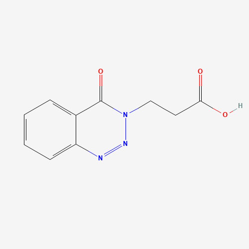 3-(4-Oxo-1,2,3-benzotriazin-3(4H)-yl)propanoic acid (CAS: 51672-79-8) - Chemical Structure and Molecular Formula 