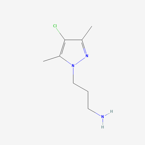 [3-(4-Chloro-3,5-dimethyl-1H-pyrazol-1-yl)propyl]-amine (CAS: 956786-61-1) - Related Chemical Product