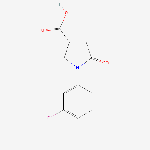1-(3-Fluoro-4-methylphenyl)-5-oxopyrrolidine-3-carboxylic acid (CAS: 63674-46-4) - Related Chemical Product