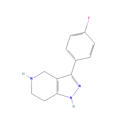 3-(4-Fluorophenyl)-4,5,6,7-tetrahydro-1H-pyrazolo[4,3-c]pyridine (CAS: 916423-52-4) - Related Chemical Product