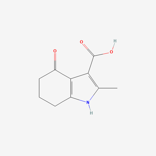2-Methyl-4-oxo-4,5,6,7-tetrahydro-1H-indole-3-carboxylic acid (CAS: 1114596-35-8) - Chemical Structure and Molecular Formula 