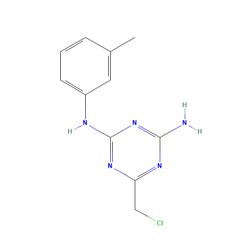 6-(Chloromethyl)-N-(3-methylphenyl)-1,3,5-triazine-2,4-diamine (CAS: 573950-75-1) - Related Chemical Product