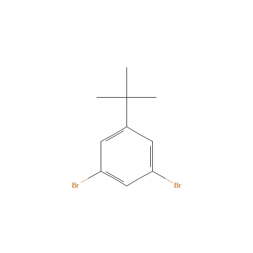 1,3-Dibromo-5-tert-butylbenzene (CAS: 129316-09-2) - Chemical Structure and Molecular Formula 