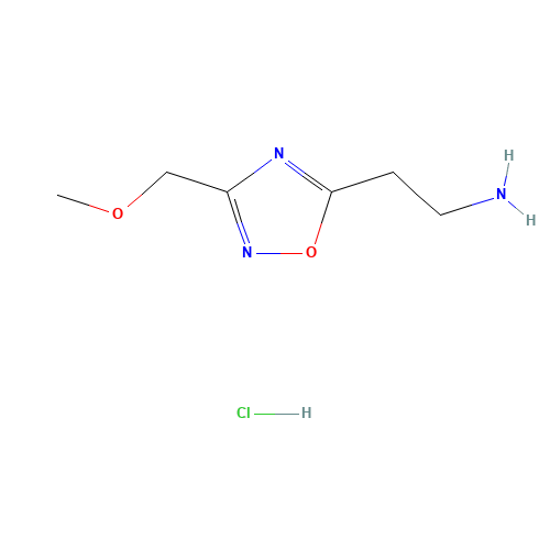 {2-[3-(Methoxymethyl)-1,2,4-oxadiazol-5-yl]-ethyl}amine hydrochloride (CAS: 1227465-69-1) - Related Chemical Product