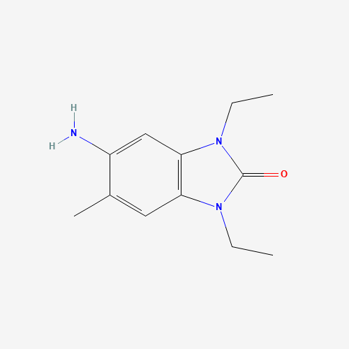 5-Amino-1,3-diethyl-6-methyl-1,3-dihydro-2H-benzimidazol-2-one (CAS: 959240-87-0) - Chemical Structure and Molecular Formula 
