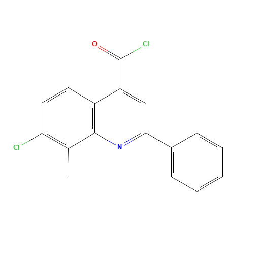 7-Chloro-8-methyl-2-phenylquinoline-4-carbonyl chloride (CAS: 6338-22-3) - Related Chemical Product