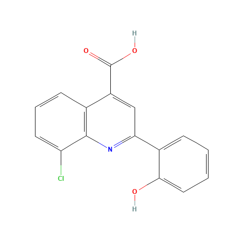 8-Chloro-2-(2-hydroxyphenyl)quinoline-4-carboxylic acid (CAS: 667412-65-9) - Related Chemical Product