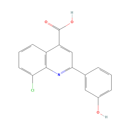 8-Chloro-2-(3-hydroxyphenyl)quinoline-4-carboxylic acid (CAS: 669739-31-5) - Related Chemical Product