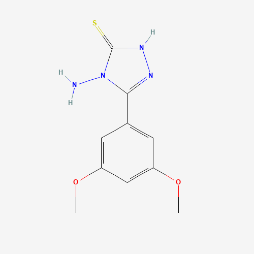 4-Amino-5-(3,5-dimethoxyphenyl)-4H-1,2,4-triazole-3-thiol (CAS: 750624-63-6) - Related Chemical Product