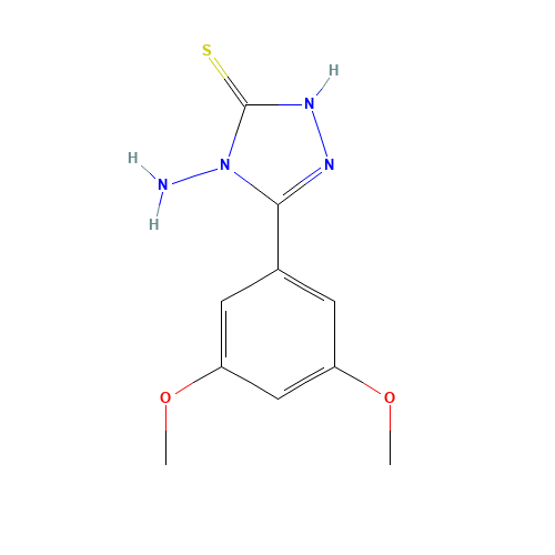 4-Amino-5-(3,5-dimethoxyphenyl)-4H-1,2,4-triazole-3-thiol (CAS: 750624-63-6) - Related Chemical Product