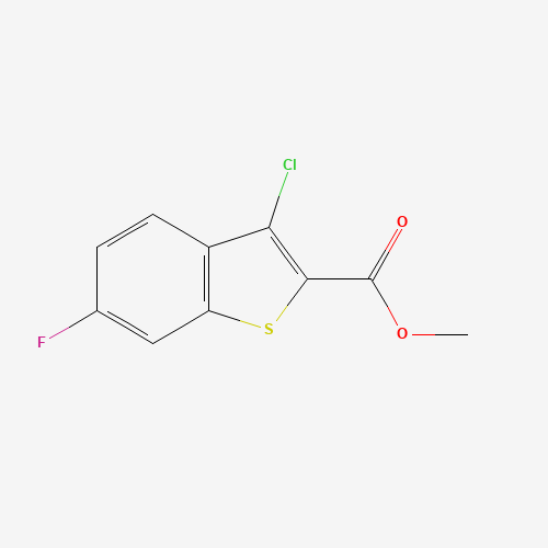 Methyl 3-chloro-6-fluoro-1-benzothiophene-2-carboxylate (CAS: 21211-20-1) - Chemical Structure and Molecular Formula 