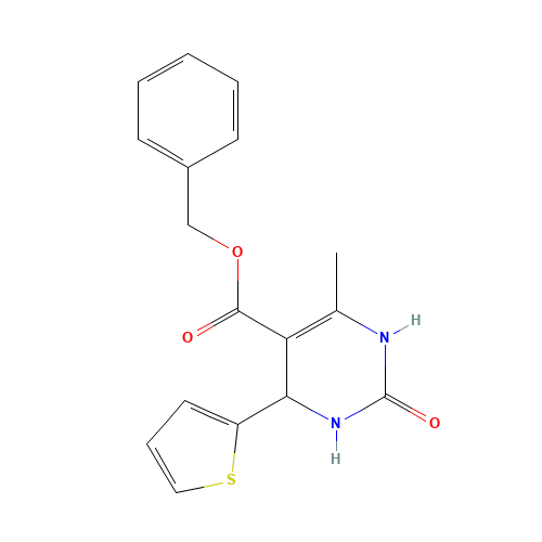 Benzyl 6-methyl-2-oxo-4-(2-thienyl)-1,2,3,4-tetrahydropyrimidine-5-carboxylate (CAS: 312623-13-5) - Related Chemical Product