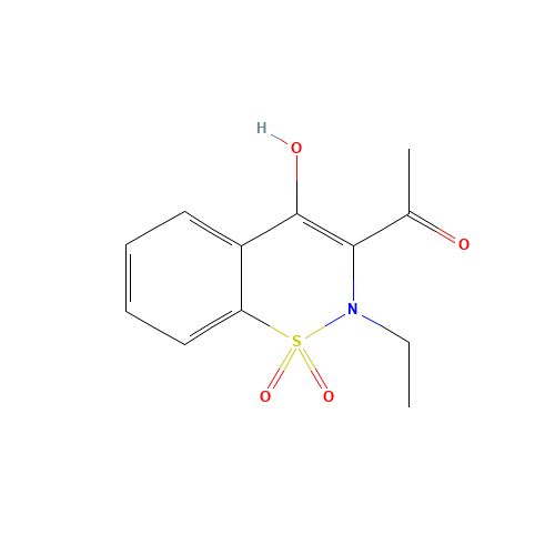 1-(2-Ethyl-4-hydroxy-1,1-dioxido-2H-1,2-benzothiazin-3-yl)ethanone (CAS: 919751-89-6) - Related Chemical Product