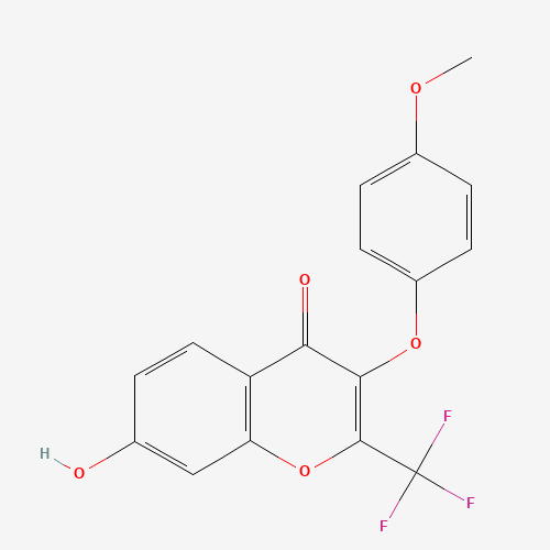 7-Hydroxy-3-(4-methoxyphenoxy)-2-(trifluoromethyl)-4H-chromen-4-one (CAS: 302952-79-0) - Related Chemical Product