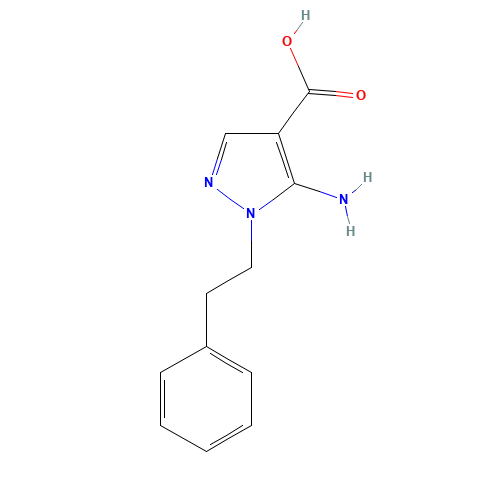 5-Amino-1-(2-phenylethyl)-1H-pyrazole-4-carboxylic acid (CAS: 443107-13-9) - Related Chemical Product