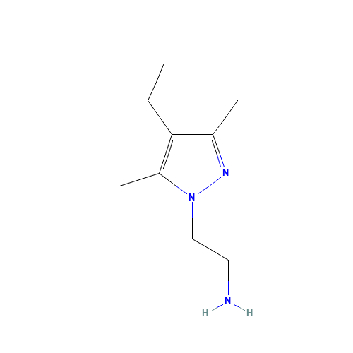 [2-(4-Ethyl-3,5-dimethyl-1H-pyrazol-1-yl)ethyl]-amine (CAS: 562815-62-7) - Related Chemical Product