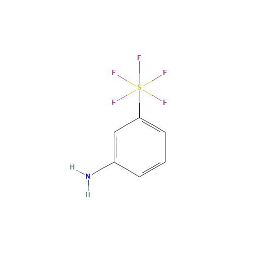 3-Aminophenylsulfur pentafluoride (CAS: 2993-22-8) - Chemical Structure and Molecular Formula 