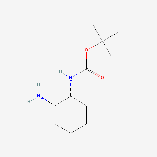 tert-Butyl N-[(1R,2S)-2-aminocyclohexyl]carbamate (CAS: 364385-54-6) - Chemical Structure and Molecular Formula 