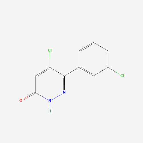 5-Chloro-6-(3-chlorophenyl)pyridazin-3(2H)-one (CAS: 886497-43-4) - Chemical Structure and Molecular Formula 