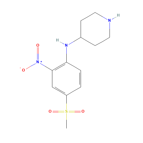 N-[4-(Methylsulfonyl)-2-nitrophenyl]piperidin-4-amine (CAS: 849035-94-5) - Related Chemical Product