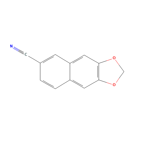 Naphtho[2,3-d][1,3]dioxole-6-carbonitrile (CAS: 4943-58-2) - Chemical Structure and Molecular Formula 