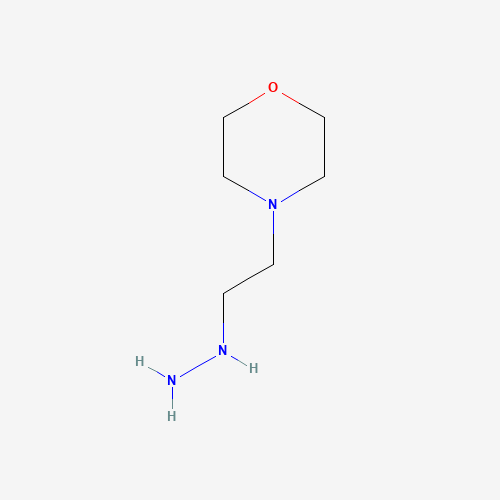4-(2-Hydrazinylethyl)morpholine (CAS: 2154-24-7) - Chemical Structure and Molecular Formula 