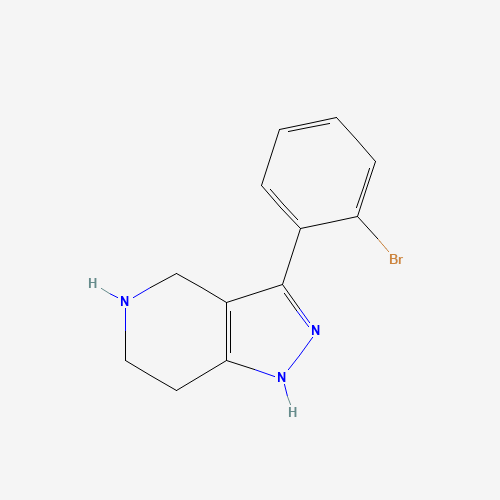 3-(2-Bromophenyl)-4,5,6,7-tetrahydro-2H-pyrazolo[4,3-c]pyridine (CAS: 916423-54-6) - Related Chemical Product