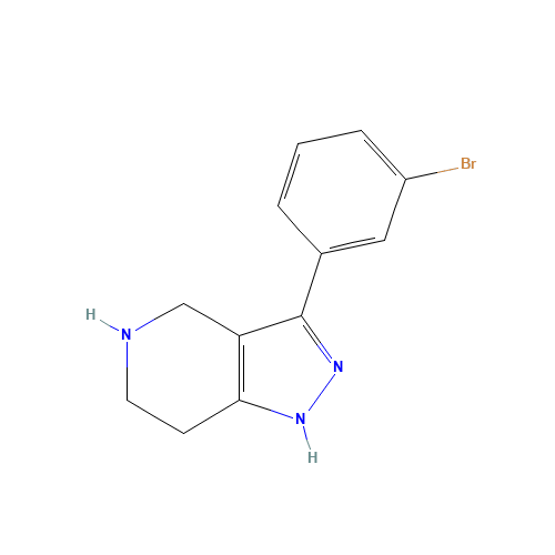 3-(3-Bromophenyl)-4,5,6,7-tetrahydro-2H-pyrazolo[4,3-c]pyridine (CAS: 916423-55-7) - Related Chemical Product