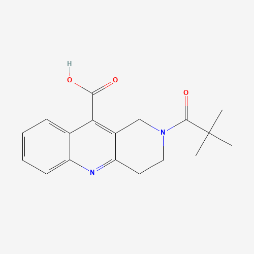 2-(tert-Butylcarbonyl)-1,2,3,4-tetrahydrobenzo[b]-[1,6]naphthyridine-10-carboxylic acid (CAS: 887432-93-1) - Related Chemical Product