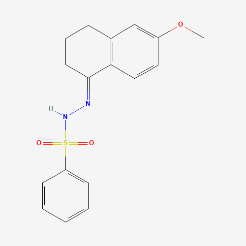 (E)-N'-(6-Methoxy-3,4-dihydronaphthalen-1(2H)-ylidene)benzenesulfonohydrazide (CAS: 66227-85-8) - Related Chemical Product