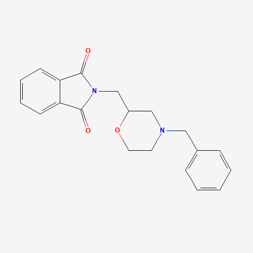 2-[(4-Benzylmorpholin-2-yl)methyl]isoindoline-1,3-dione (CAS: 110859-48-8) - Chemical Structure and Molecular Formula 